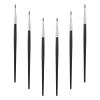 6 Pack Eye Liner Brushes Fine Point Eyeliner Brushes Portable Eye Gel Foundation Brush Water Activated Graphic Cosmetic Liner Wands to Accurately Apply Gel and Wet Powder for Women view 1