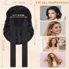 AWAYTR Silk Bonnet for Long Hair - 100% Mulberry Silk Bonnet for Sleeping Women or Kids with Adjustable Elastic Band (Black) view 4