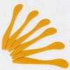 50 Pieces Plastic Cosmetic Spatulas Mask Mixing Spatula Facemask Stirrer Mixing Spatulas Makeup Applicator Spatula Facial Cream Scoop for Lady Women Home Beauty Salon Use, 6.3 Inches, Gold view 2