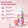 Buqikma Lash Shampoo Kit - Lash Cleaning for Eyelash Extension, 60Ml/2.11fl.Oz Eyelash with Lash Shampoo Brushes Gentle Lash Extension Cleanser for Professional Salon Use and Home Use (2 Pcs) view 2