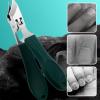 Eagle Beak Angled Nail Clippers 3-Piece Set, Wide Jaw Slanted Nail Cutter for Fingernails and Toenails, Anti-Splash Design (A-Black) view 4