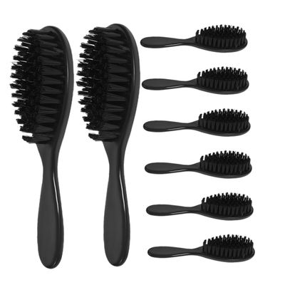 Baluue 8pcs Men Beard Brush Hair Barber Tool for Men Gentle Bristle Brush for Beard Care