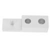 LIFKOME Zinc Alloy Silver 3-in-1 Razor Stand Manual Razor Holder Brush Base Decorative Shaving Stand for Bathroom Accessories view 1