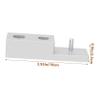 LIFKOME Zinc Alloy Silver 3-in-1 Razor Stand Manual Razor Holder Brush Base Decorative Shaving Stand for Bathroom Accessories view 2