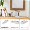 LIFKOME Zinc Alloy Silver 3-in-1 Razor Stand Manual Razor Holder Brush Base Decorative Shaving Stand for Bathroom Accessories view 3