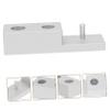 LIFKOME Zinc Alloy Silver 3-in-1 Razor Stand Manual Razor Holder Brush Base Decorative Shaving Stand for Bathroom Accessories view 4