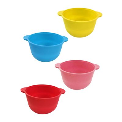 Ipetboom 4pcs Wax Melting Container Bowl Cover Silicone Hair Removal Wax Warmer Salon Accessory