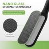 BALUCA Hard Skin Remover Nano Glass Foot File - Foot Callus Remover, Durable Foot Scrubber, Dead Skin Remover, Hygienic Pedicure Tool, Long Lasting Foot Buffer, Soft Smooth Feet, Black view 2