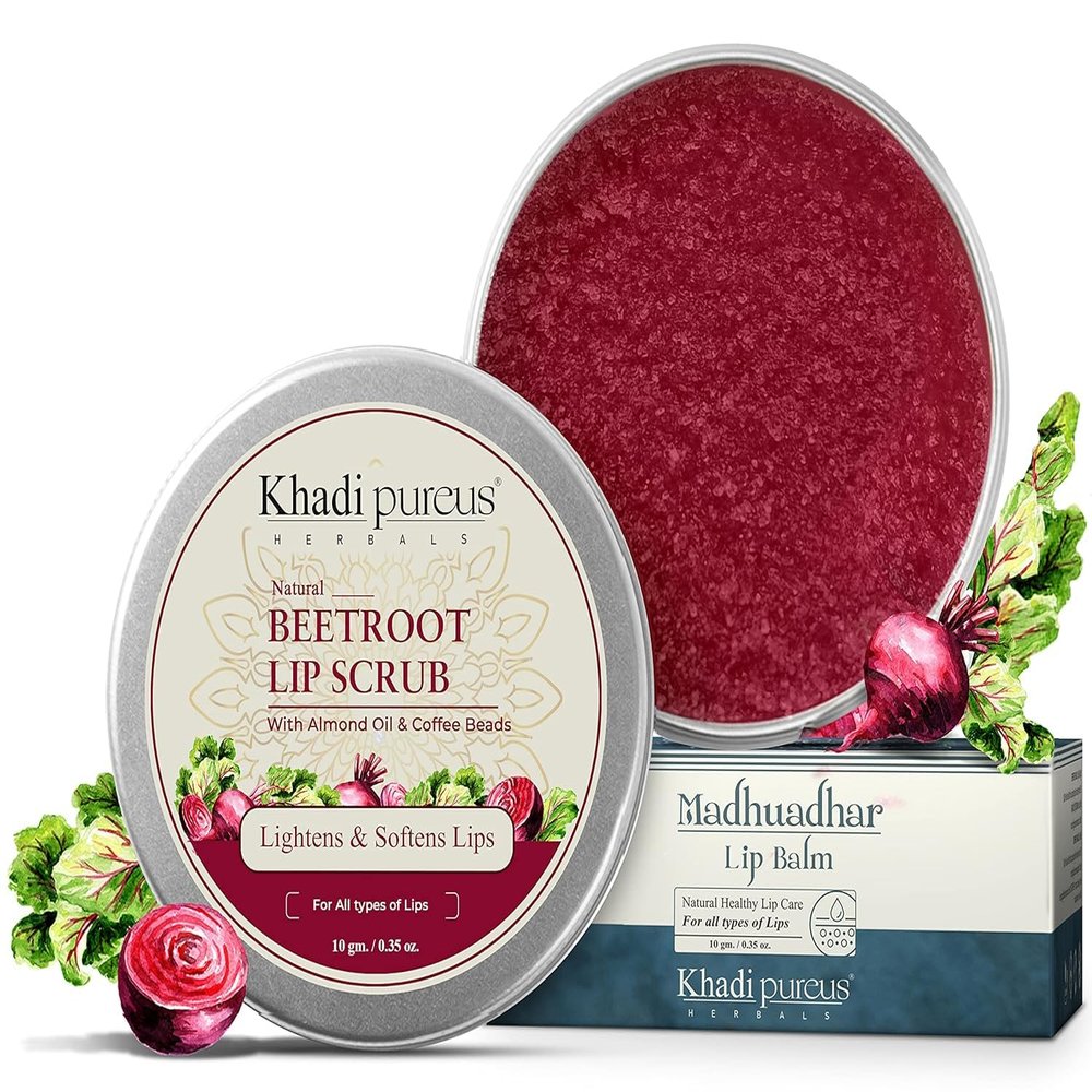 MAHANT Madhuadhar Lip Balm Scrub Gentle Lip Exfoliation for Smooth, Soft Lips | Suitable for All Skin Types | 10g