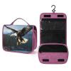 SLKFJEWT Eagle at Hunting Travel Toiletry Bag for Women,Hanging Toiletry Organizer with Hook, Makeup Bag Travel Organizer for Shampoo,Toiletriesl view 1