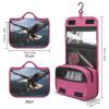 SLKFJEWT Eagle at Hunting Travel Toiletry Bag for Women,Hanging Toiletry Organizer with Hook, Makeup Bag Travel Organizer for Shampoo,Toiletriesl view 2