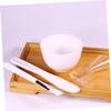 PartyKindom 1set Silicone Mask Making Set Bowl Brush Rod Spoon for Face Masks Professional Mixing Tools for Enthusiasts view 3