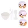 PartyKindom 1set Silicone Mask Making Set Bowl Brush Rod Spoon for Face Masks Professional Mixing Tools for Enthusiasts view 4