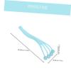 PartyKindom Long Handle Back Scrubber Body Brush for Shower Bath Exfoliating Bath Brush Massage Heads view 2