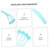PartyKindom Long Handle Back Scrubber Body Brush for Shower Bath Exfoliating Bath Brush Massage Heads view 3