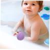 Gogogmee 4pcs Colorful Bath Sponge Unique Shaped Body Scrubber for Bathing Soft and Lightweight Bath Liquid Absorbent for Gentle Cleaning and Relaxation view 2