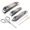 6-in-1 Stainless Steel Manicure Kit, Nail Clipper + Nose Hair Scissors + Ear Spoon | Mili-Grade Blades & TSA Compliant | Portable Travel Essentials view 1