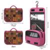 SLKFJEWT African Style Patchwork Travel Toiletry Bag for Women,Hanging Toiletry Organizer with Hook, Makeup Bag Travel Organizer for Shampoo,Toiletriesl view 2