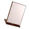 Unomor Indoor Folding Makeup Mirror Wooden Desktop Cosmetic Mirror Smooth Rotation for Daily Use and Giving Stable Design for Confidence and Easy Maintenance view 1