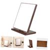 Unomor Indoor Folding Makeup Mirror Wooden Desktop Cosmetic Mirror Smooth Rotation for Daily Use and Giving Stable Design for Confidence and Easy Maintenance view 2