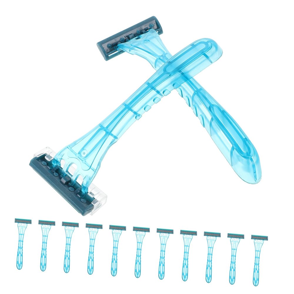 Healeved 20pcs Disposable Single Blade Razors for Men Women Travel Hair Remover Shaver Hotel Hair Trimmer Tool