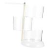 Alipis Cosmetic Sponge Box Rotatable Makeup Sponge Holder Storage Case Makeup Powder Puff Organizer Desktop Beauty Storage Box view 1