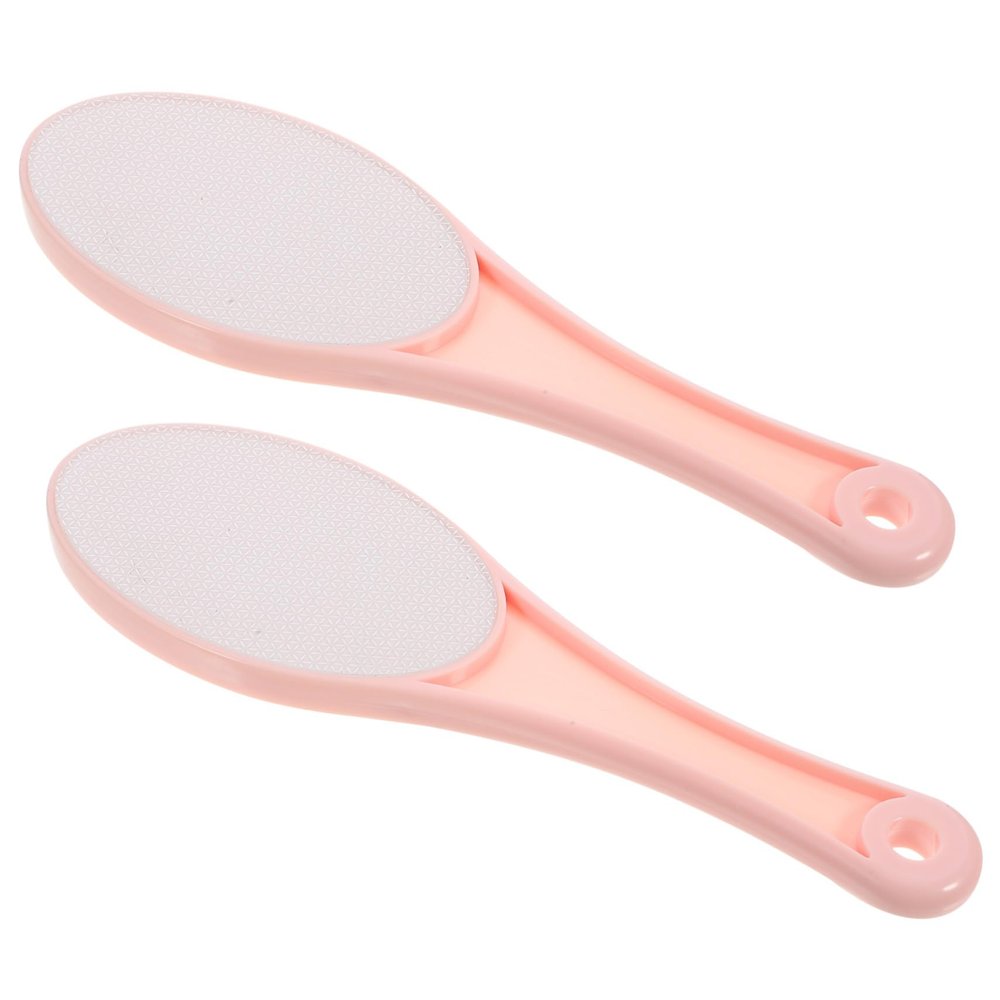 Beatifufu 2pcs Manual Foot Scrubber Double-sided Exfoliating Tool for Dead Skin Removal Portable Pedicure Exfoliator for Home and Salon Use Safe Easy to Operate