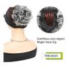 ZHONGCHENGWU Hair Buns, Drawstring Synthetic Hair Bun with Comb Clip, Fully Blonde Chignon for Women Hairpieces For Women(Gray) view 2