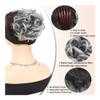 ZHONGCHENGWU Hair Buns, Drawstring Synthetic Hair Bun with Comb Clip, Fully Blonde Chignon for Women Hairpieces For Women(Gray) view 4