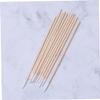 MERRYHAPY 200pcs Makeup Brush Cleaner Disposable Single Pointed Head Wooden Cotton Swab Non-linting for Ear Cleaning Nail Art Salon Hospital Home view 2