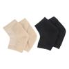 CTIRCHIU 2pairs Moisturizing Toeless Gel Heel Socks Elastic Gel Socks for Cracked Heels Comfort Protection for Black Skin Tone Options view 1