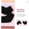 CTIRCHIU 2pairs Moisturizing Toeless Gel Heel Socks Elastic Gel Socks for Cracked Heels Comfort Protection for Black Skin Tone Options view 3