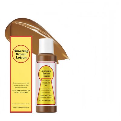 Melemando Amazing Browning Lotion, All Natural Moisturizing Formula Fast Dark Tan for All Skin Types(01)