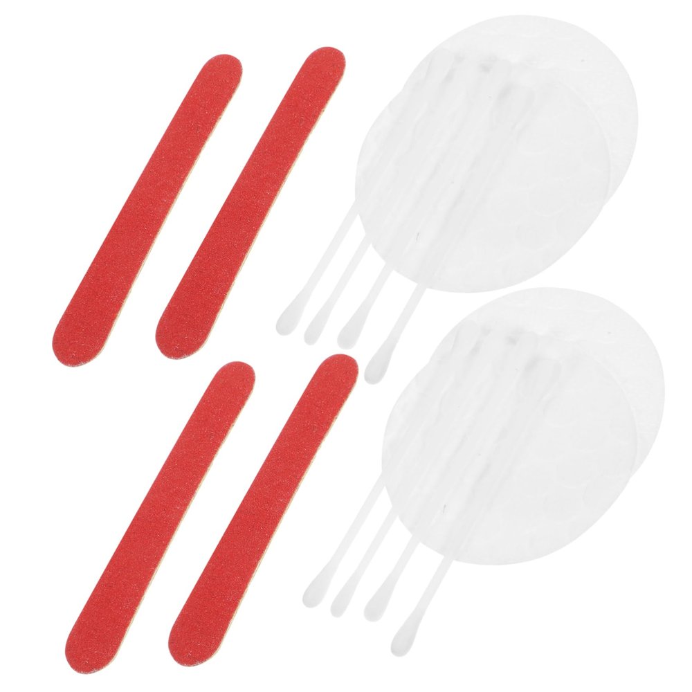 Baluue 20bags Makeup Pads Disposable Facial Pads Swabs and Nail Files for Women for and Makeup Removal Lightweight and Portable
