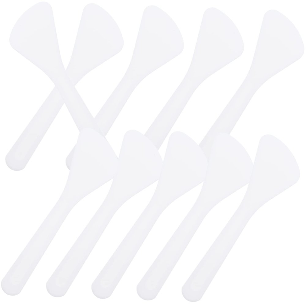 MERRYHAPY 80pcs Plastic Cosmetic Dispensing Spoons - Applicators for Face Masks Creams and Serums Lightweight and Easy to Use for Daily Skincare and Beauty Treatments