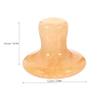 FOYTOKI Jade Beauty Stone Face Massager Gua Sha Tools for Face Mushroom Shaped view 2