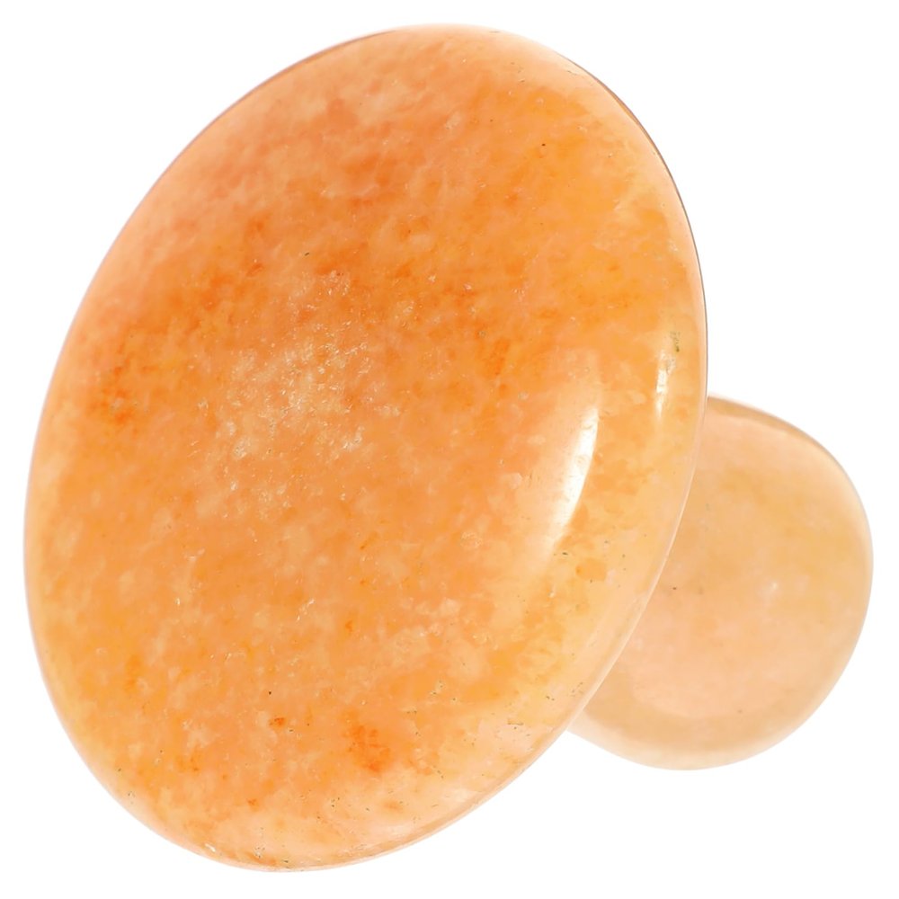 SKISUNO Natural Jade Face Massager Gua Sha Tool Mushroom Shape Face Roller Essential Oil Applicator Body