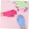 BATHVEVE 30pcs Exfoliating Bath Gloves Five Finger Shower Scrubbers for Deep Cleaning and Skin Revitalization Random Colors for All Adults and Students view 3