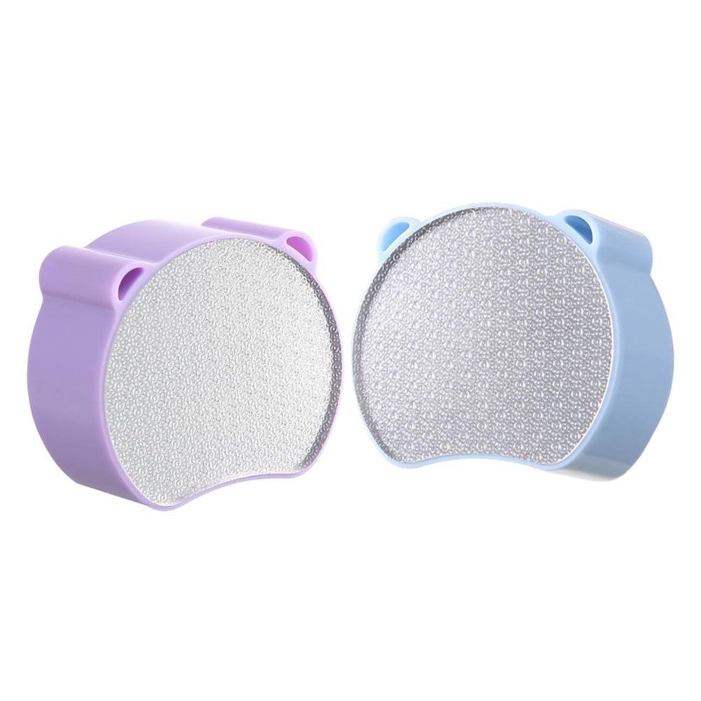 TOVINANNA 2pcs Hair Eraser for Women Dual-sided Handheld Hair Remover and Foot Reusable Exfoliation Tool Portable Manual Adorable Colors