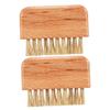 Ipetboom 2pcs Wooden Nail Tools Nail Brush for Women Gentle Fingernail Scrubber Toenail Brush for Shower Cleaning for Home Salon Use view 1