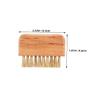 Ipetboom 2pcs Wooden Nail Tools Nail Brush for Women Gentle Fingernail Scrubber Toenail Brush for Shower Cleaning for Home Salon Use view 2