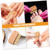 Ipetboom 2pcs Wooden Nail Tools Nail Brush for Women Gentle Fingernail Scrubber Toenail Brush for Shower Cleaning for Home Salon Use view 3
