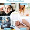100 pcs Disposable Castor Oil Patches Belly Button(Oil Not Included), Self-Adhesive Castor Oil Pack Wrap Organic Cotton,WHITE 100PCS EFWG view 3