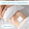 100 pcs Disposable Castor Oil Patches Belly Button(Oil Not Included), Self-Adhesive Castor Oil Pack Wrap Organic Cotton,WHITE 100PCS EFWG view 4