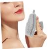 Baluue Silicone Face Scrubber for Gentle Exfoliating and Deep Cleansing Soft Bath Brush Ergonomic Handle for Facial Massage and Blackhead Removal for Daily Skincare Routine view 3