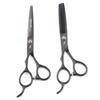 6" Professional Left-handed Scissors Hair Cutting Shears Barber Thinning Shears for Hairdressing Black view 2