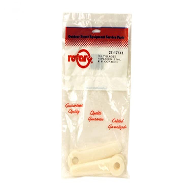 Part 17141 Poly Blades(3) Compatible with Stihl (Bagged) Replacement for 390-039