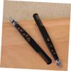 Ipetboom 2pcs Dual-use Eyebrow Tweezers Comb Hair Removal Tool for Precise Eyebrow Shaping and Grooming Lightweight Makeup Accessories Black view 3