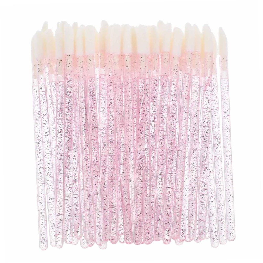 PLAFOPE 250pcs Lip Gloss Brush Applicator Wands Lip Plumping Gloss for Women Diy Makeup Tool