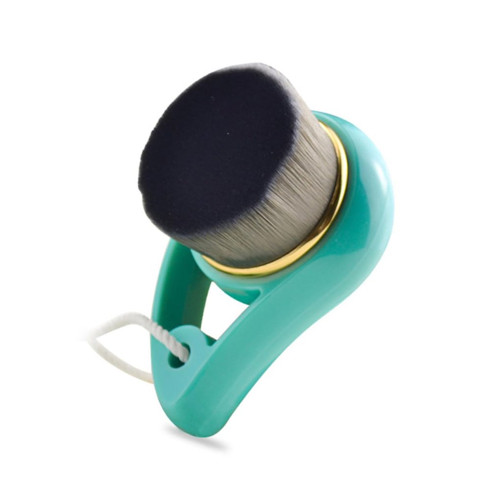 Fiber Manual Facial Cleansing Brush Hanging Deep Pore Green